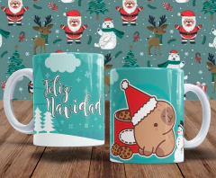 Plantillas Tazas Capibara Navidad - tienda online