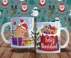 Plantillas Tazas Capibara Navidad en internet