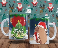 Plantillas Tazas Capibara Navidad - tienda online