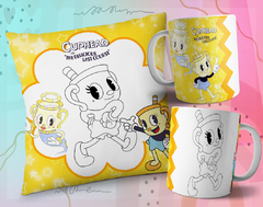 Plantillas Cojines + Tazas Infantiles P/ Pintar V3 - PlantillasyVectores