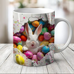 Plantillas Tazas Conejito De Pascua 3D - comprar online