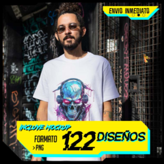 Plantillas Sublimación Poleras - Cyberpunk