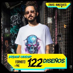 Plantillas Sublimación Poleras - Cyberpunk