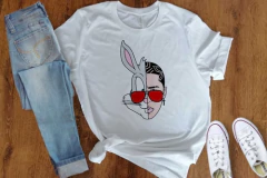 Plantillas Sublimación Poleras - Bad Bunny - PlantillasyVectores