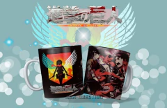 15 Plantillas Sublimación Tazas | Attack On Titan Vol.2