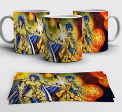 Plantillas Sublimación Tazas | Caballeros Zodiaco Saint Seya - PlantillasyVectores