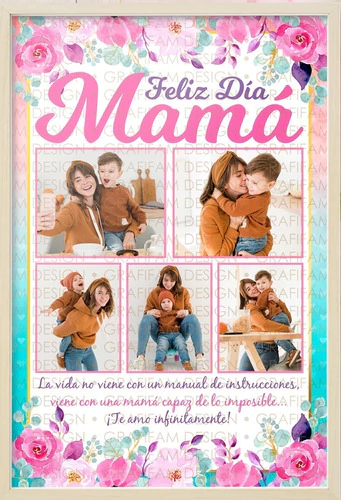 Kit Imprimible Cuadros Día De La Madre 3 | Editables Ppt