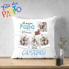 Plantillas Sublimación Cojines Padre Feliz Día Papito - PlantillasyVectores