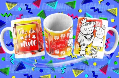 20 Plantillas Sublimación Tazas Infantiles Para Pintar Vol.1