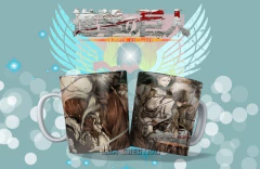 15 Plantillas Sublimación Tazas | Attack On Titan Vol.2 - comprar online