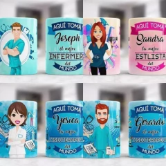 +100 Plantillas De Sublimación Tazas Aquí Toma Profesiones en internet