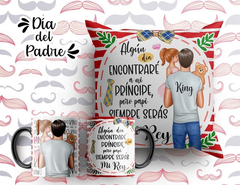 Plantillas Sublimación Cojines + Tazas Día Del Padre Duos