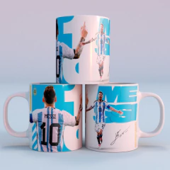 Plantillas Tazas Messi Argentina 2022 - tienda online