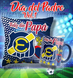 Plantillas Sublimación Padre Tazas + Cojines Fútbol Chileno - comprar online