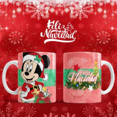 Plantillas Sublimación Tazas Mickey Navidad