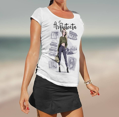 Plantillas Sublimación - Poleras Profesiones Mujer - PlantillasyVectores