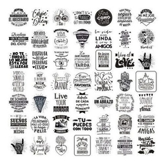 +5000 Vectores Frases Para Sublimación Vinilo Serigrafía - PlantillasyVectores