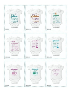 Mega Pack Sublimación Vectores Body Bebes + De 80 Diseños! - comprar online