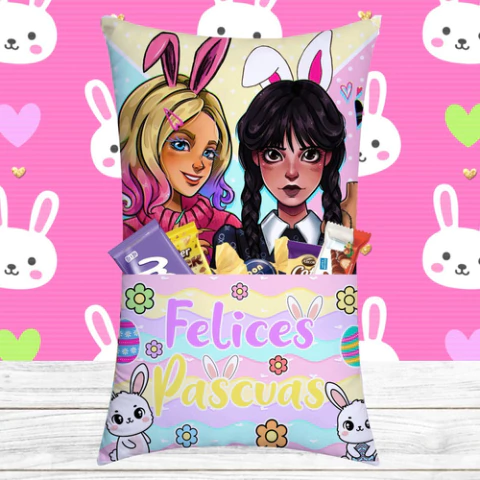 Plantillas Sublimación Cojines Bolsillo - Pascua Vol.2