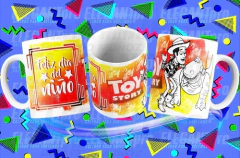 20 Plantillas Sublimación Tazas Infantiles Para Pintar Vol.1 - PlantillasyVectores