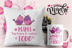 Imagen de Plantillas Sublimación Cojines + Tazas Día De La Madre Vol.7