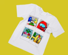 Imagen de 30 Plantillas Sublimación Poleras Infantil Diseños Polaroid