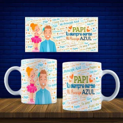 Plantillas Sublimación Tazas Día Del Padre Frases /psd