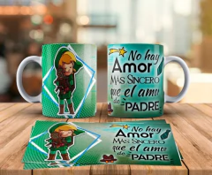 Imagen de Plantillas Sublimación Tazas Día Del Padre Duos Animado