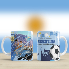 Plantillas Sublimación Tazas Argentina Qatar 2 - PlantillasyVectores