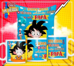 Plantillas Sublimación Cojín + Taza Día Del Padre Superhéroe