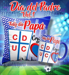 Plantillas Sublimación Padre Tazas + Cojines Fútbol Chileno - tienda online