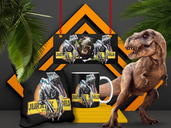 Plantillas Tazas + Cojines - Jurassic Park - PlantillasyVectores