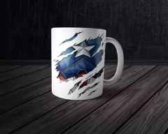 Imagen de Plantillas Para Tazas + Poleras Torsos Superheroes
