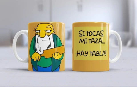 40 Plantillas Sublimación Tazas - Los Simpsons