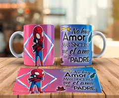 Plantillas Sublimación Tazas Día Del Padre Duos Animado