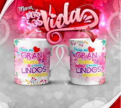 Plantillas Sublimación Tazas - Madre Eres Mi Vida - comprar online