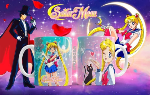 Plantillas Sublimación Tazas Sailor Moon
