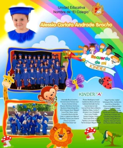 Kit Imprimible Cuadros Diplomas Graduación Kinder / Básica