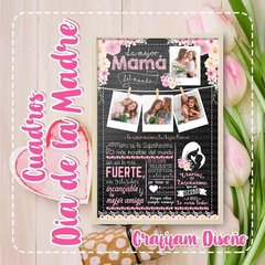 Kit Imprimible Cuadros Día Madre Pizarra | Editables Ppt - tienda online