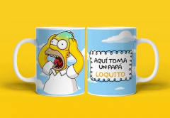 Plantillas Sublimación Tazas - Día Del Padre Homero - comprar online
