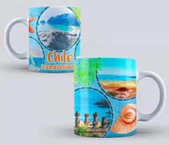 Plantillas Sublimación Tazones Chile Lugares Turísticos - tienda online