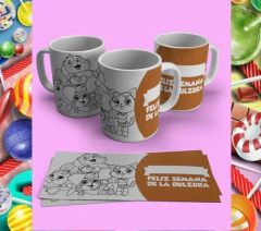 20 Plantillas Sublimación Tazas Infantiles Para Pintar #3 - tienda online