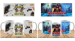 10 Plantillas Sublimación Tazas - Bandas De Rock Vol.1 en internet