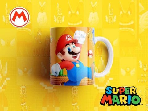 Plantillas Sublimación Tazas Mario Bros