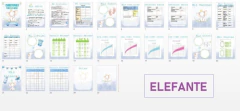 Cuaderno Pediátrico Kit Imprimible Editable | Elefante - comprar online