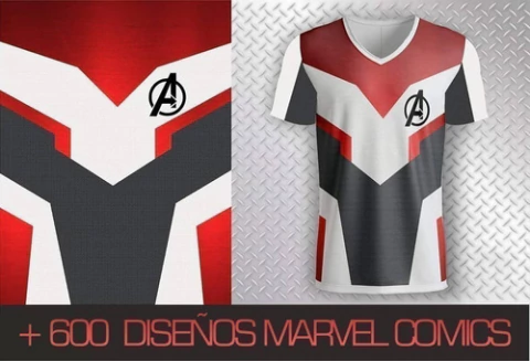 600 Plantillas Multiuso Sublimación Vectores Marvel Comics