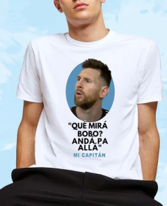 Plantillas Sublimación Tazas Poleras Messi - Que Miras Bobo? - PlantillasyVectores