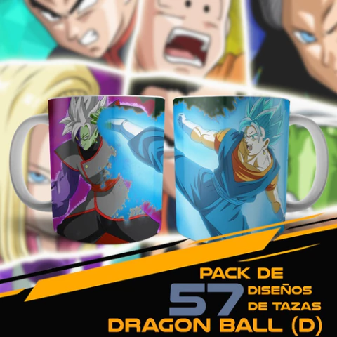 57 Plantillas Sublimación Tazas | Dragon Ball
