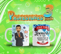 Plantillas Sublimar Tazas - Profesiones El Mejor Vol.3