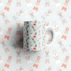 15 Plantillas Sublimación Tazas - Collage Navidad - tienda online